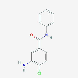 molecular formula C13H11ClN2O B183207 3-amino-4-chloro-N-phenylbenzamide CAS No. 51143-17-0