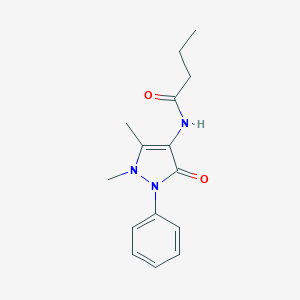 molecular formula C15H19N3O2 B183208 Butyramide, N-antipyrinyl- CAS No. 4417-84-9