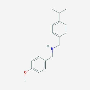 molecular formula C18H23NO B183231 (4-Isopropyl-benzyl)-(4-methoxy-benzyl)-amine CAS No. 436088-69-6