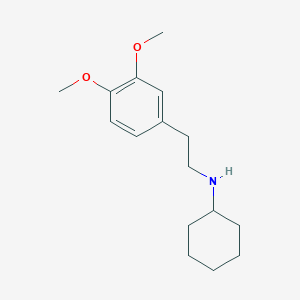 molecular formula C16H25NO2 B183235 N-[2-(3,4-dimethoxyphenyl)ethyl]cyclohexanamine CAS No. 93285-86-0