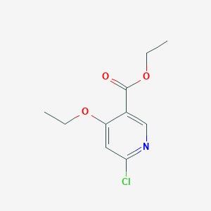 molecular formula C10H12ClNO3 B183242 Ethyl 6-chloro-4-ethoxypyridine-3-carboxylate CAS No. 40296-47-7