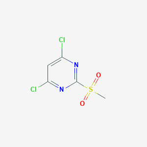 molecular formula C5H4Cl2N2O2S B183250 4,6-二氯-2-(甲磺酰基)嘧啶 CAS No. 4489-34-3