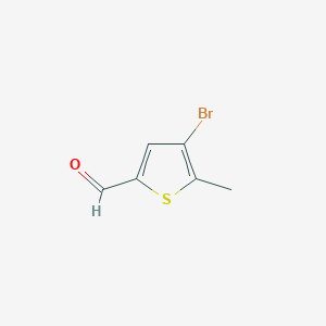 molecular formula C6H5BrOS B183253 4-溴-5-甲硫代吩-2-甲醛 CAS No. 29421-75-8