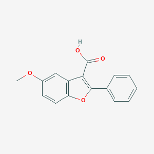 molecular formula C16H12O4 B183258 5-甲氧基-2-苯基-1-苯并呋喃-3-羧酸 CAS No. 300674-03-7