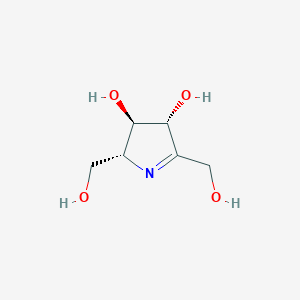 B183261 (2R,3R,4R)-2,5-Bis(hydroxymethyl)-3,4-dihydro-2H-pyrrole-3,4-diol CAS No. 198691-32-6
