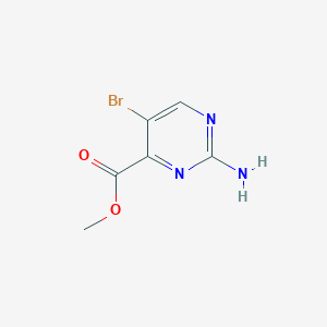 molecular formula C6H6BrN3O2 B183267 Methyl 2-amino-5-bromopyrimidine-4-carboxylate CAS No. 1034737-23-9