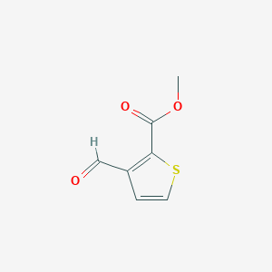 molecular formula C7H6O3S B183272 Methyl 3-formylthiophene-2-carboxylate CAS No. 67808-71-3