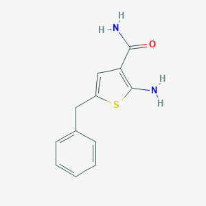molecular formula C12H12N2OS B183280 2-氨基-5-苄基噻吩-3-甲酰胺 CAS No. 383382-37-4