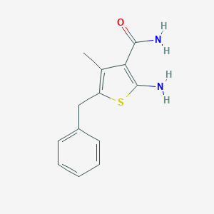 molecular formula C13H14N2OS B183281 2-Amino-5-benzyl-4-methyl-3-thiophenecarboxamide CAS No. 57243-81-9