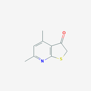 molecular formula C9H9NOS B183294 4,6-dimethylthieno[2,3-b]pyridin-3(2H)-one CAS No. 55023-32-0