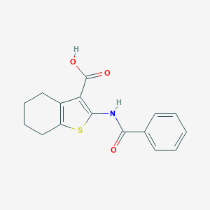 molecular formula C16H15NO3S B183295 2-(Benzoylamino)-4,5,6,7-tetrahydro-1-benzothiophene-3-carboxylic acid CAS No. 52535-73-6