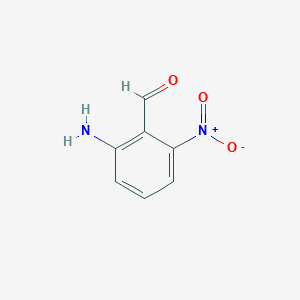 molecular formula C7H6N2O3 B183300 2-Amino-6-nitrobenzaldehyde CAS No. 130133-53-8