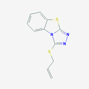 molecular formula C11H9N3S2 B183308 1-Prop-2-enylsulfanyl-[1,2,4]triazolo[3,4-b][1,3]benzothiazole CAS No. 5938-68-1
