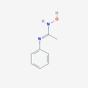 molecular formula C8H10N2O B183310 N-hydroxy-N'-phenylethanimidamide CAS No. 5661-30-3