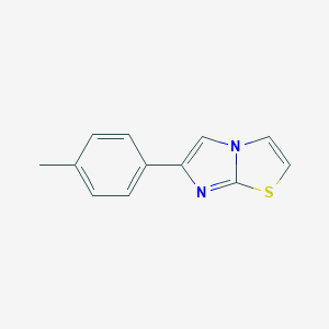molecular formula C12H10N2S B183312 6-(4-Methylphenyl)imidazo[2,1-b][1,3]thiazole CAS No. 7008-64-2