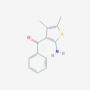 molecular formula C13H13NOS B183322 (2-氨基-4,5-二甲基噻吩-3-基)(苯基)甲酮 CAS No. 42024-93-1