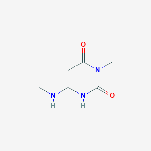 molecular formula C6H9N3O2 B183324 3-Methyl-6-methylaminouracil CAS No. 5759-63-7