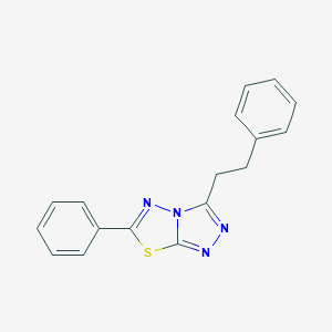 molecular formula C17H14N4S B183325 3-苯乙基-6-苯基-[1,2,4]三唑并[3,4-b][1,3,4]噻二唑 CAS No. 93073-29-1