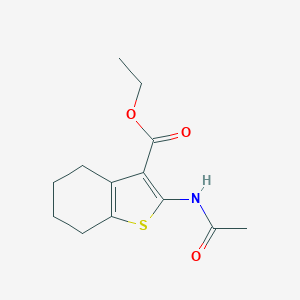 molecular formula C13H17NO3S B183328 Ethyl 2-(acetylamino)-4,5,6,7-tetrahydro-1-benzothiophene-3-carboxylate CAS No. 5919-29-9