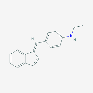 molecular formula C18H17N B183337 N-ethyl-4-[(E)-inden-1-ylidenemethyl]aniline CAS No. 2428-34-4