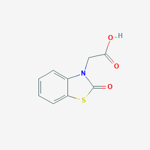 molecular formula C9H7NO3S B183342 (2-oxo-1,3-benzothiazol-3(2H)-yl)acetic acid CAS No. 945-03-9