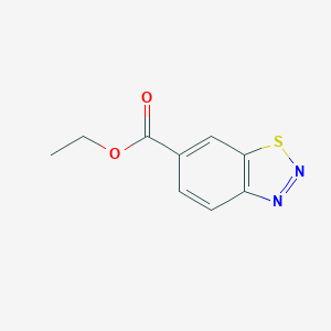 B183343 Ethyl 1,2,3-benzothiadiazole-6-carboxylate CAS No. 89050-42-0