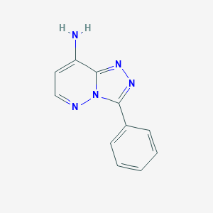 molecular formula C11H9N5 B183346 3-Phenyl-[1,2,4]triazolo[4,3-b]pyridazin-8-amine CAS No. 6583-40-0