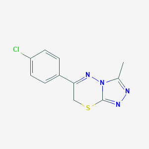 6-(4-chlorophenyl)-3-methyl-7H-[1,2,4]triazolo[3,4-b][1,3,4]thiadiazine