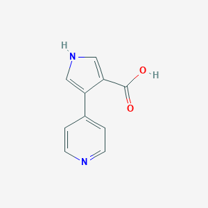 molecular formula C10H8N2O2 B183367 4-(Pyridin-4-yl)-1H-pyrrole-3-carboxylic acid CAS No. 197774-71-3
