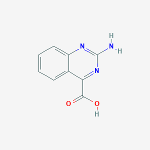 molecular formula C9H7N3O2 B018337 2-Aminoquinazoline-4-carboxylic acid CAS No. 100246-10-4