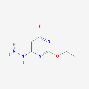 molecular formula C6H9FN4O B183401 2-Ethoxy-4-fluoro-6-hydrazinylpyrimidine CAS No. 166524-66-9