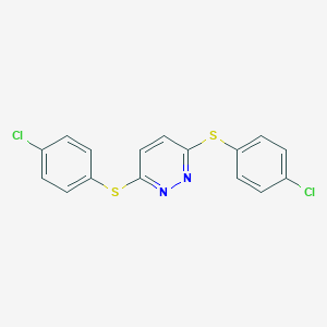 3,6-Bis[(4-chlorophenyl)sulfanyl]pyridazine