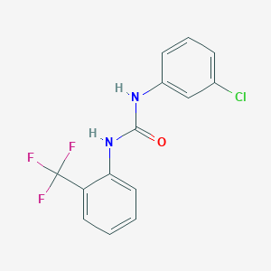 1-(3-Chlorophenyl)-3-[2-(trifluoromethyl)phenyl]urea