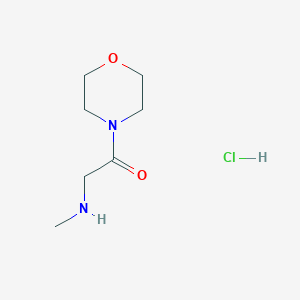 molecular formula C7H15ClN2O2 B183425 4-[(Methylamino)acetyl]morpholine CAS No. 41458-73-5