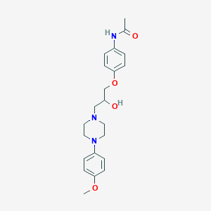 N-(4-(2-Hydroxy-3-(4-(4-methoxyphenyl)-1-piperazinyl)propoxy)phenyl)acetamide