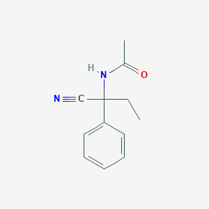 N-(1-cyano-1-phenylpropyl)acetamide