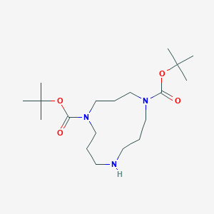 molecular formula C19H37N3O4 B183450 DiBoc TACD CAS No. 174192-40-6