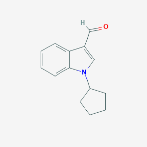 molecular formula C14H15NO B183458 1-Cyclopentyl-1H-indole-3-carbaldehyde CAS No. 151409-83-5