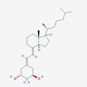 molecular formula C26H44O2 B183467 (1R,3R)-5-[(2E)-2-[(1R,3aS,7aR)-7a-methyl-1-[(2R)-6-methylheptan-2-yl]-2,3,3a,5,6,7-hexahydro-1H-inden-4-ylidene]ethylidene]cyclohexane-1,3-diol CAS No. 131918-60-0