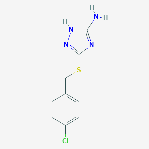 3-[(4-Chlorobenzyl)sulfanyl]-1H-1,2,4-triazol-5-ylamine