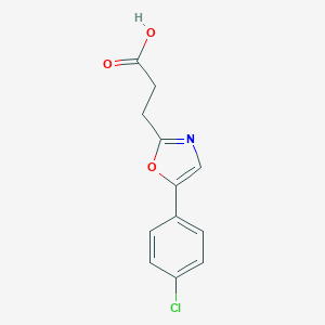 3-[5-(4-Chlorophenyl)-1,3-oxazol-2-yl]propanoic acid