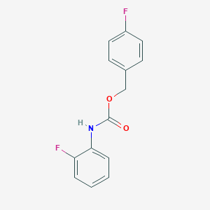 molecular formula C14H11F2NO2 B183510 (4-fluorophenyl)methyl N-(2-fluorophenyl)carbamate CAS No. 198879-62-8