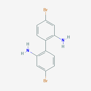 molecular formula C12H10Br2N2 B183518 4,4'-Dibromobiphenyl-2,2'-diamine CAS No. 136630-36-9