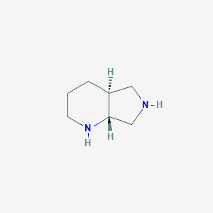 molecular formula C7H14N2 B183521 (4aS,7aR)-Octahydro-1H-pyrrolo[3,4-b]pyridine CAS No. 158060-81-2