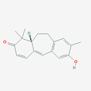 molecular formula C18H20O2 B183527 Heudelotinone CAS No. 133453-58-4