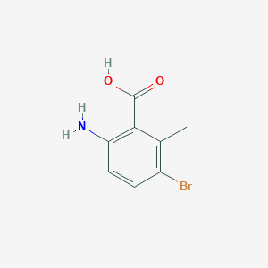 molecular formula C8H8BrNO2 B183531 6-Amino-3-bromo-2-methylbenzoic acid CAS No. 124341-06-6