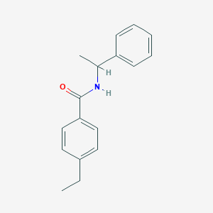 molecular formula C17H19NO B183541 4-ethyl-N-(1-phenylethyl)benzamide CAS No. 116368-37-7