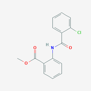 molecular formula C15H12ClNO3 B183552 Methyl 2-[(2-chlorobenzoyl)amino]benzoate CAS No. 5347-24-0