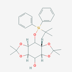 molecular formula C28H38O6Si B183553 1-O-(tert-Butyldiphenylsilyl)-2,3:5,6-di-O-isoproylidene-myo-inositol CAS No. 119874-35-0