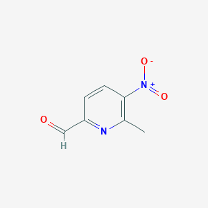 molecular formula C7H6N2O3 B183562 6-Methyl-5-nitropyridine-2-carbaldehyde CAS No. 25033-74-3